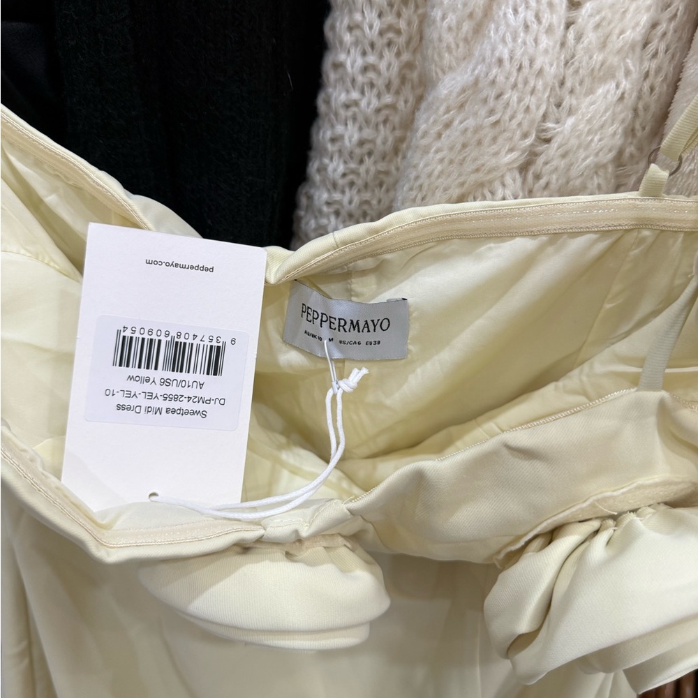 Peppermayo Ivory Midi Dress with Rose Details - Picture 3 of 3
